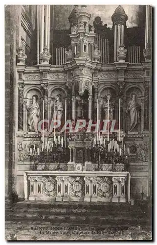 Ansichtskarte AK Sainte Anne D Auray Interieur de la Basilique Le Maitre Autel orgue