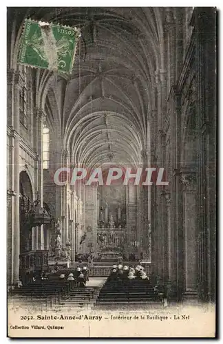 Cartes postales Sainte Anne d Auray Interieur de la Basilique La Net Orgue