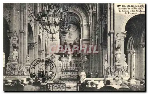 Ansichtskarte AK Ste Anne d Auray Interieur de la Basilique Le Choeur et les Autel Orgue