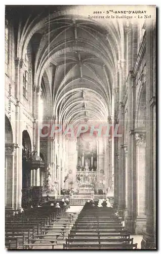 Cartes postales Sainte Anne d Auray Interiur de la basilique Orgue