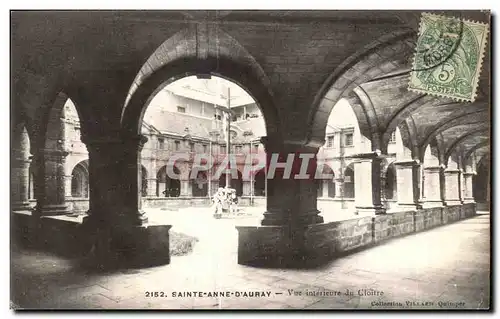 Cartes postales Ste Anne d Auray Vue interieure du Cloitre