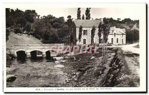 Cartes postales Ste Anne d Auray La Vallee et le pont de Tre Auray