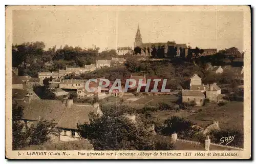 Ansichtskarte AK Lannion Vue Generale sur Vancienne Abbaye de Brelevenex