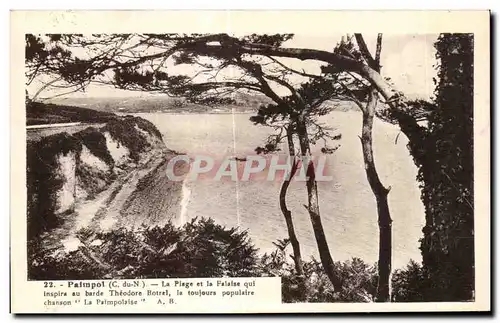 Cartes postales Paimpol La Plage et la Falatse qui inspira au barde Theodore Botrel la toujours populaire chanso