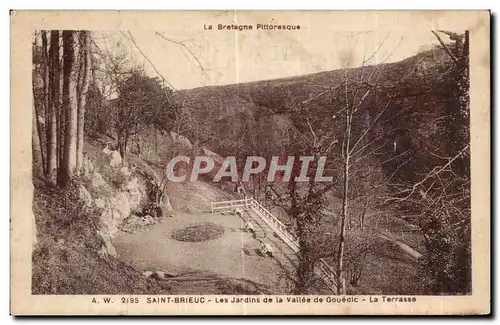 Ansichtskarte AK Saint Brieuc Les Jardins de la Vallee de Gouedic La Terrasse