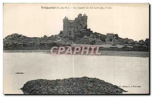 Cartes postales Tregastel Le Castel ou fut ecrit Quo Vadis