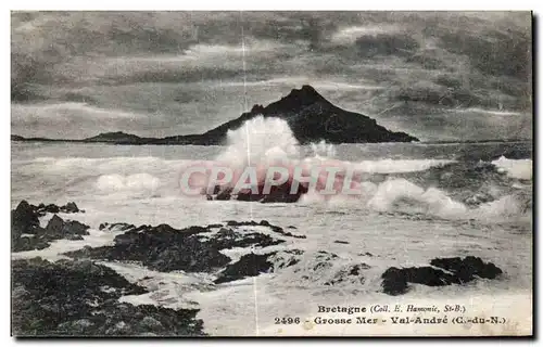 Ansichtskarte AK Bretagne Grosse Mer Val Andre