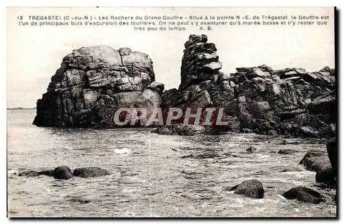 Ansichtskarte AK Tregastel Les Rochers du Grand Gouffre Situe a la pointe Tregastel