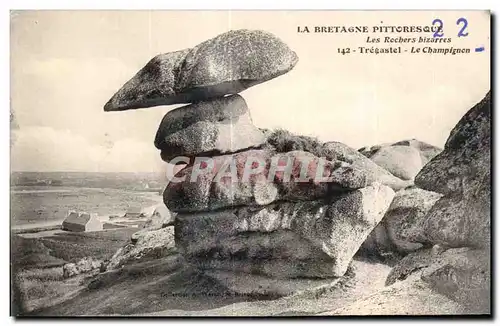 Ansichtskarte AK La Bretagne Pittorresque Les Rochers bizarres Tregastel Le Champignon