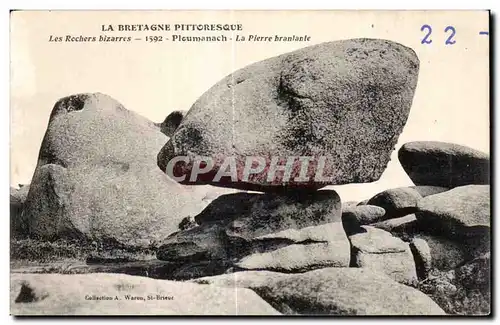 Cartes postales La Bretagne Pittorresque Les Rochers bizarres Ploumanach La Pierre Branlante