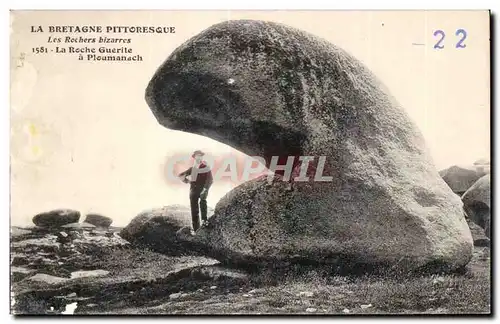 Cartes postales La Bretagne Pittorresque Les Rochers bizarres La Roche Guerile a Ploumanach