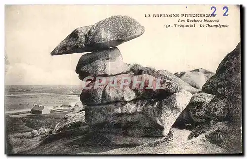 Cartes postales La Bretagne Pittorresque Les Rochers bizarres Tregastel Le Champignen