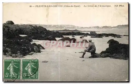 Cartes postales Plestin Les Greves (Cote du Nord) La Greve de I Armorique
