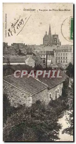 Ansichtskarte AK Guingamp Vue prise des Ponts Saint Michel