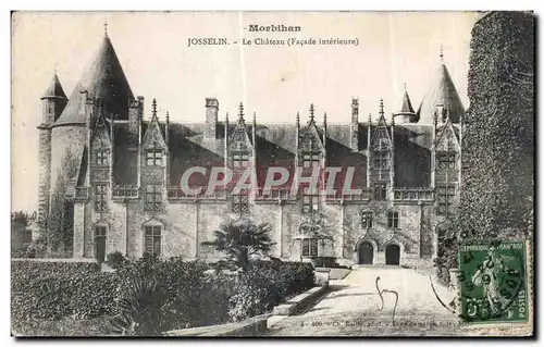Cartes postales Morbihan Josselin Le Chateau (Facade interieure)
