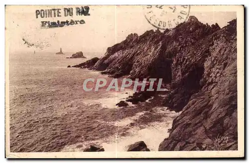 Ansichtskarte AK Pointe du Raz (Finistere) La Cote Sud