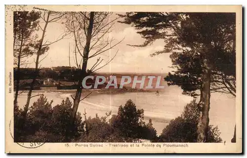 Cartes postales Parios Guirec Trestraou et la Pointe de Ploumanach