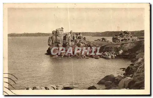 Cartes postales Ploumanach en Perros Guirec Les Rochers du Squevel