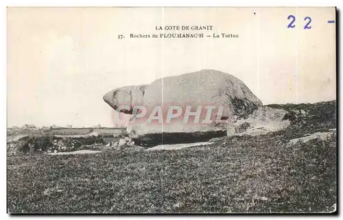 Ansichtskarte AK La Cote De Granit Rochers de Ploumanach La Tortue