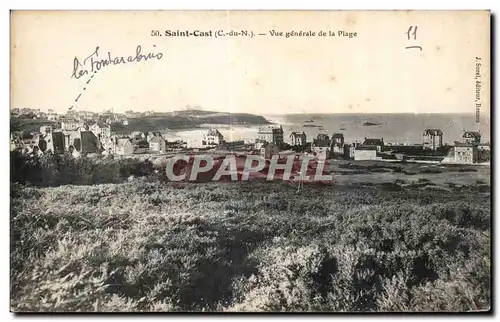 Cartes postales Saint Cast Vue generale de la Plage