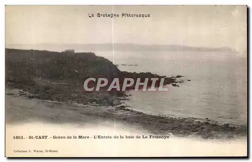 Cartes postales St Cast Gareve de la Mare l Entree de la bale baie de La Fresnaye