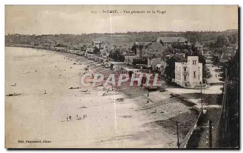Cartes postales St Cast Vue Generale de la Plage