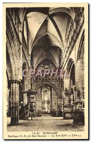 Cartes postales Guingamp Basilique N D de Bon Secours