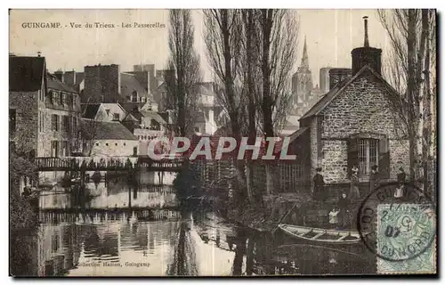 Cartes postales Guingamp Vue du Trieux Les Passerelles