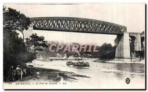 Cartes postales La Rance Le Pont de Lessard Bateau Ane Donkey