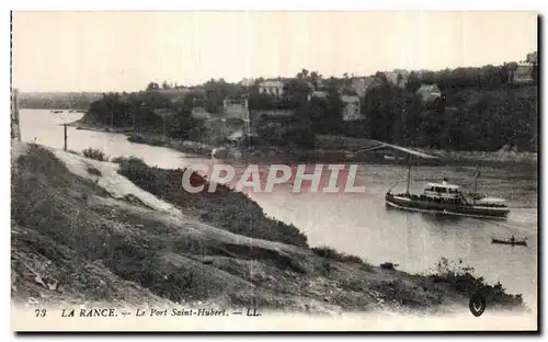 Cartes postales La Rance Le Port Saint Hubert Bateau