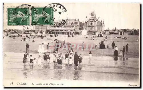 Cartes postales Calais Le Casino et la Plage