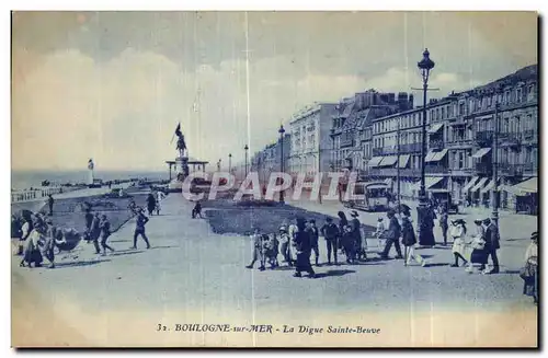 Cartes postales Boulogne Sur mer La Digue Sainte Beuve