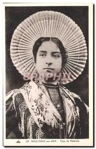 Cartes postales Boulogne sur mer Type de Matelote Folklore Costume