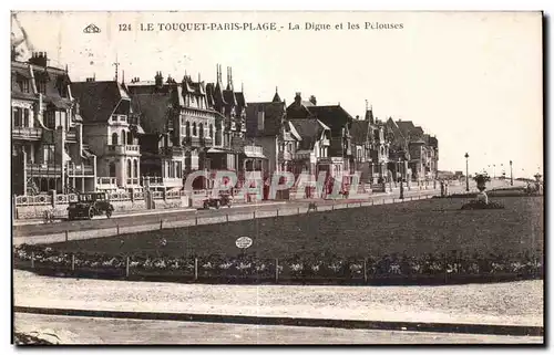 Cartes postales Le Touquet Paris Plage La Digue et les Pelouses