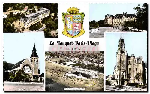 Cartes postales Le Touquet Paris PLage L Eglise