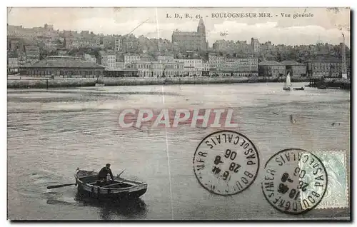 Cartes postales Boulogne Sur mer vue generale