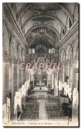 Ansichtskarte AK Boulogne Interieur de la Basilique