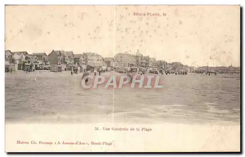 Cartes postales Berck Plage le vue Generale de la Plage