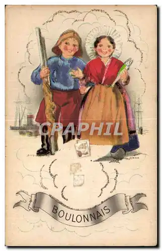 Cartes postales Boulonnais Folklore Costume