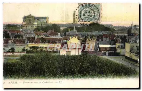 Ansichtskarte AK Arras Panorama vers la Cathedrale