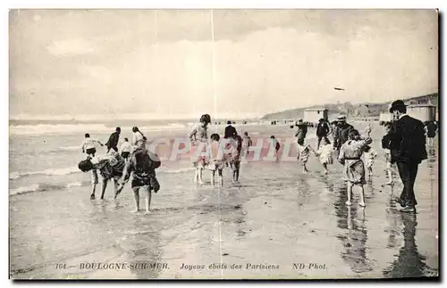 Cartes postales Boulogne sur Mer Joyeur Ebats des Parisiens