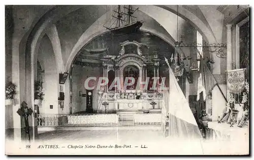 Cartes postales Antibes Chapelle Notre Dame de Bon Port