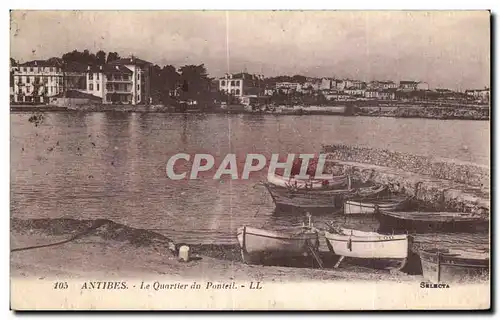 Ansichtskarte AK Antibes Le Quartier du Ponteil