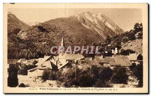 Cartes postales Ville Vallouise vue generale et l Eygliere