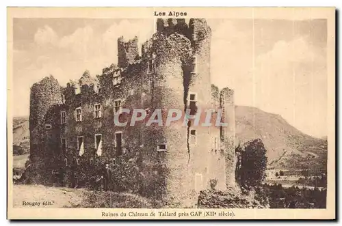 Cartes postales Lea Alpes Ruines du Chateau de Tallard pres GAP