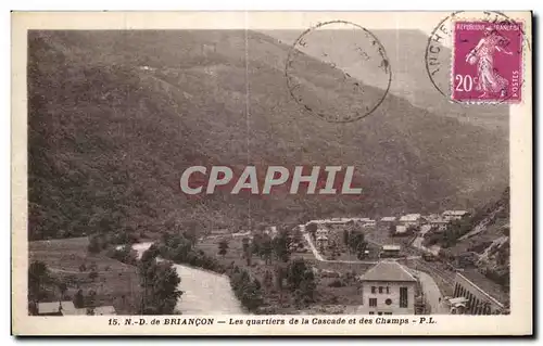 Cartes postales Briancon Les quartiers de la Cascade et des Champs