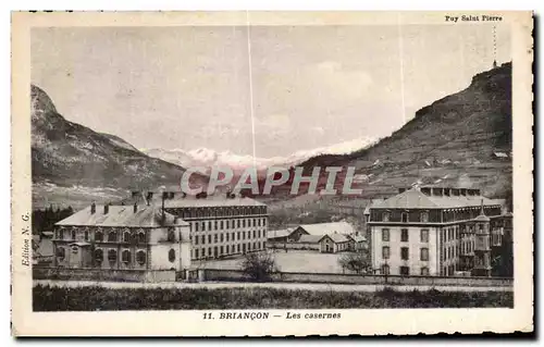 Cartes postales Brianconnats Les Casernes Militaria