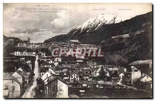 Cartes postales Les Alpes Braincon Vue generale ville la Plus clevee d Europe