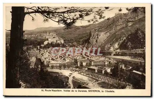 Cartes postales Route Napoleon Vallee de la Durance Sisteron la Citadelle