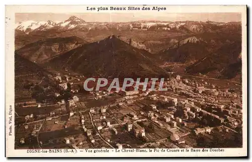 Cartes postales Les plus Beaux Sites des Alpes Digne les Bains Vue generale